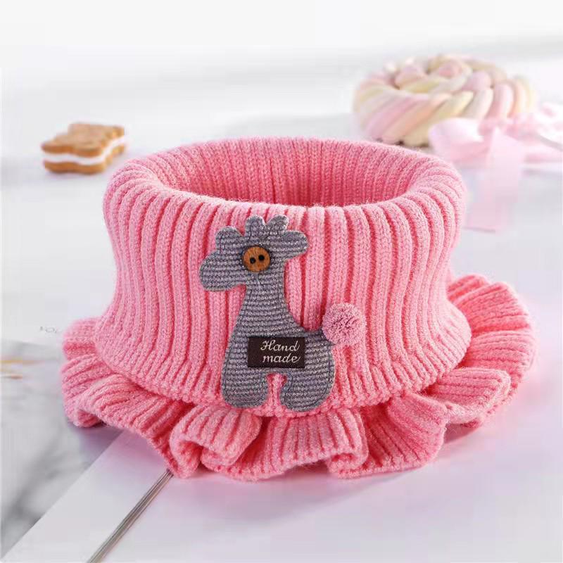 Autumn & Winter Cartoon Neck Warmer for Kids - Warm, Windproof Knit Shawl