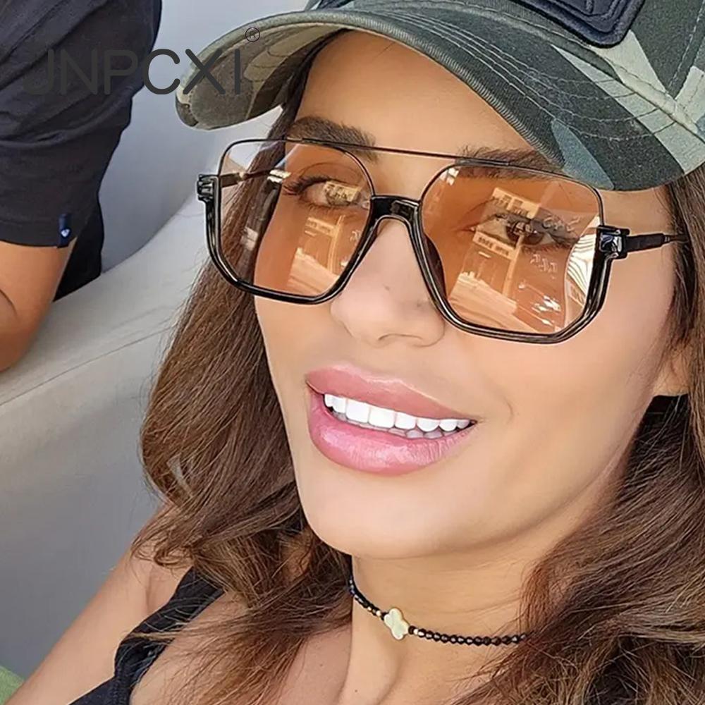  New Retro Double Bridges Men PC Frame Sunglasses UV400 Fashion Women Outdoor Brand Design Shades Sun Glasses