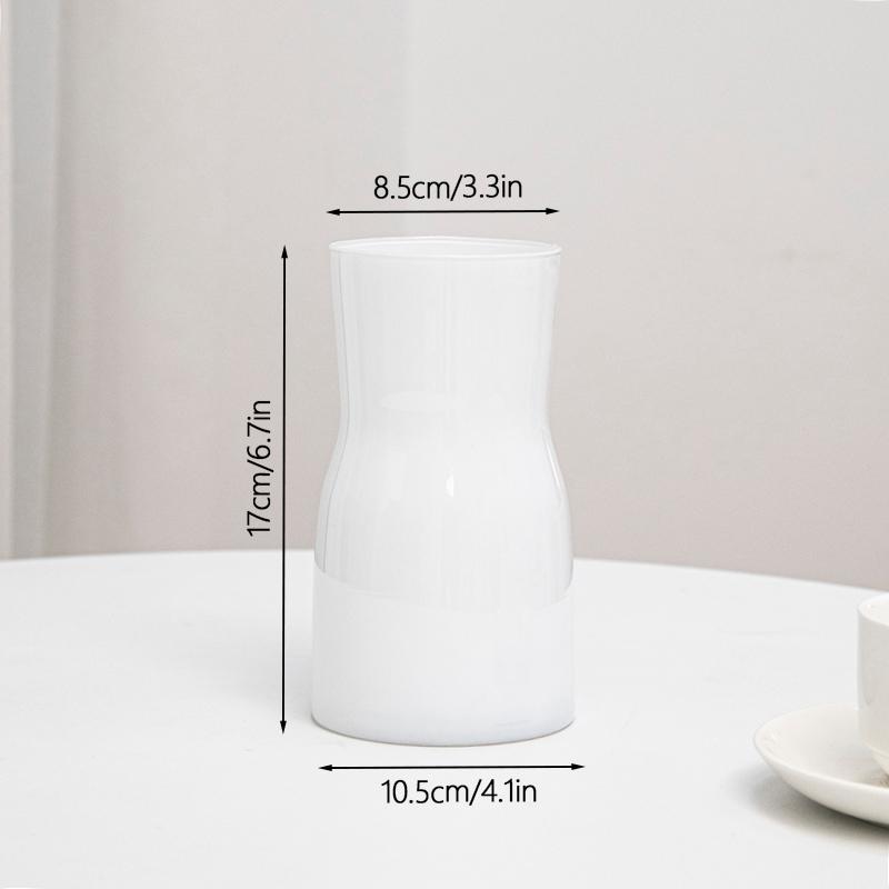 Ins Modern Glass Flower Vases for Centerpiece Table Home Indoor Desk Decor Boho Style Flower Vase for Wedding Housewarming Gift