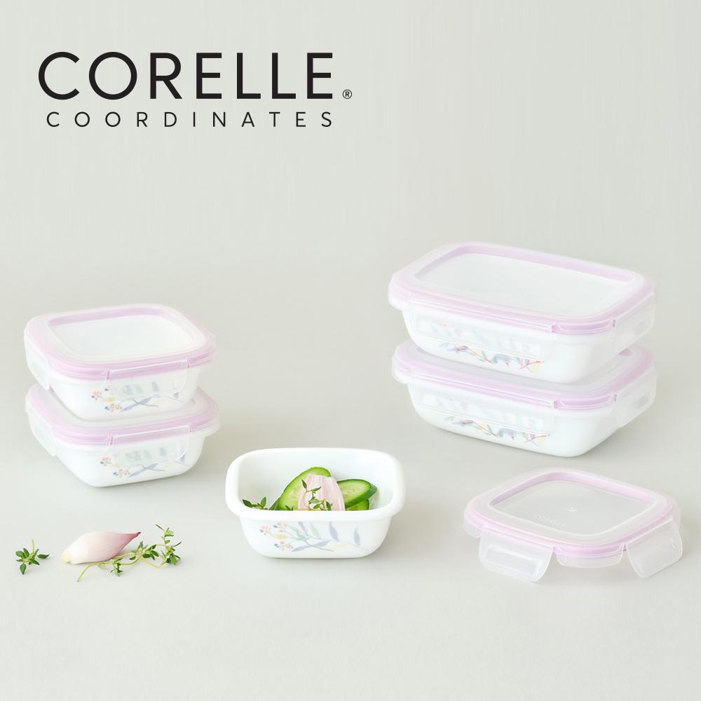 

Corelle Monteverde San Jose Герметичный контейнер для хранения продуктов 5 шт. Можно мыть в посудомоечной машине, для духовки, белый