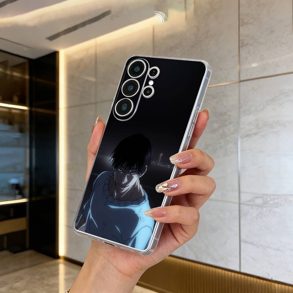Charismatic villain-Fushiguro Toji Clear Phone Case for Samsung S25, S24, S21, S22, S23, S30, Ultra, S20, Plus, FE, Lite