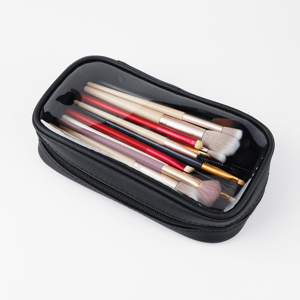 Single Black Translucent Waterproof Bag Cosmetic Bag Storage Bag Multi-functional High-end Waterproof Portable Bag