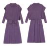 Women's High-End Wool Knitted Two-Piece Dress - 2025 Autumn Fashion