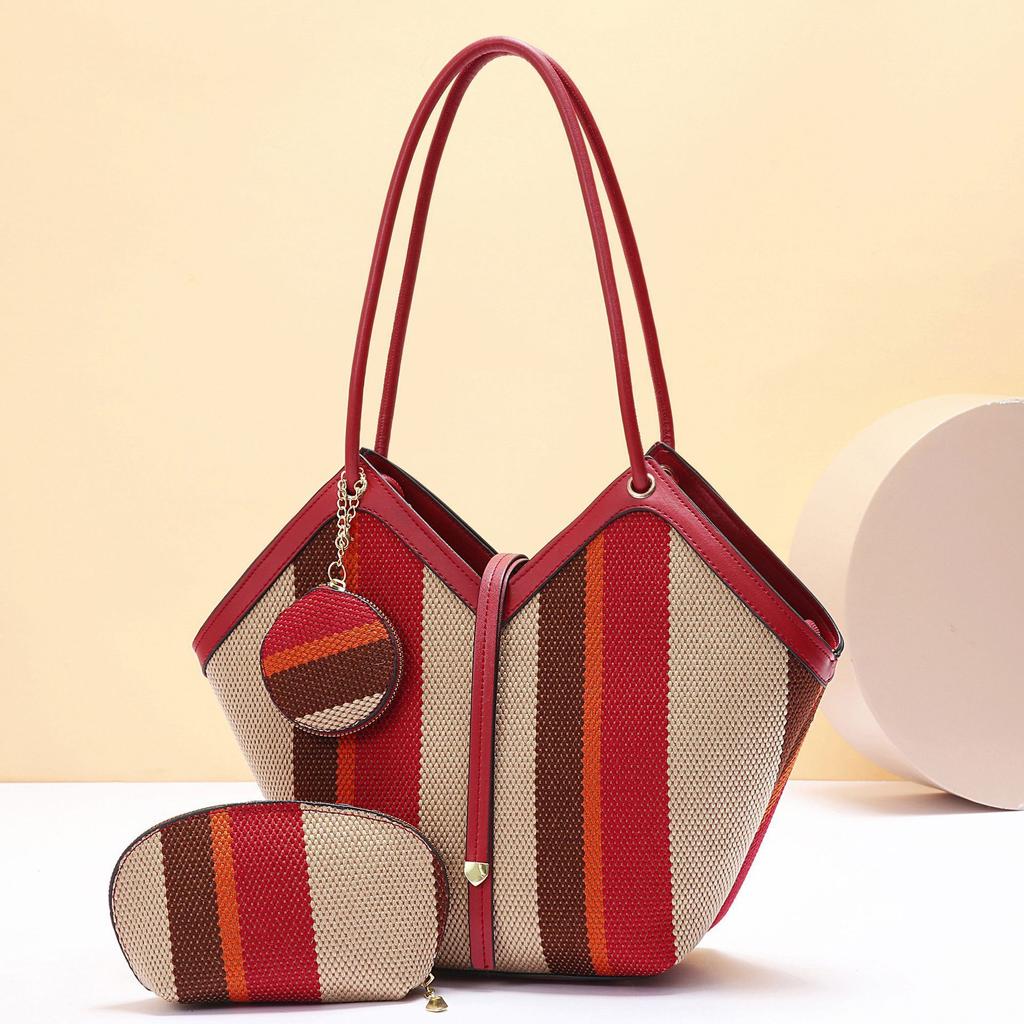 Women's Bag Large Capacity Women's Shoulder Bag Bag Fashion Color Matching Trend Atmospheric Handbag Versatile Bags