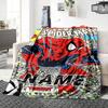 Custom Name Venom Vs Spiderman Urban Battle Party Blanket For Couch Bed Plush Cozy Fuzzy Blanket Super Soft Warm Blankets For Fall And Winter 0916177
