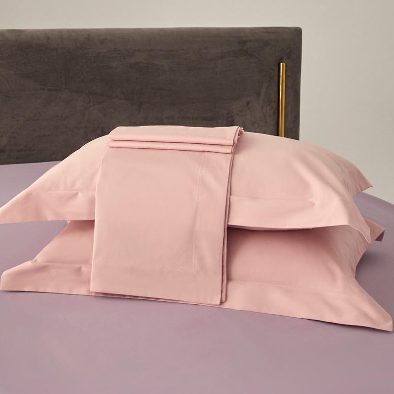 Premium Long-Staple Cotton Pillowcase Set - 100% Pure Cotton, Solid Color, 48x74cm (2-Pack)