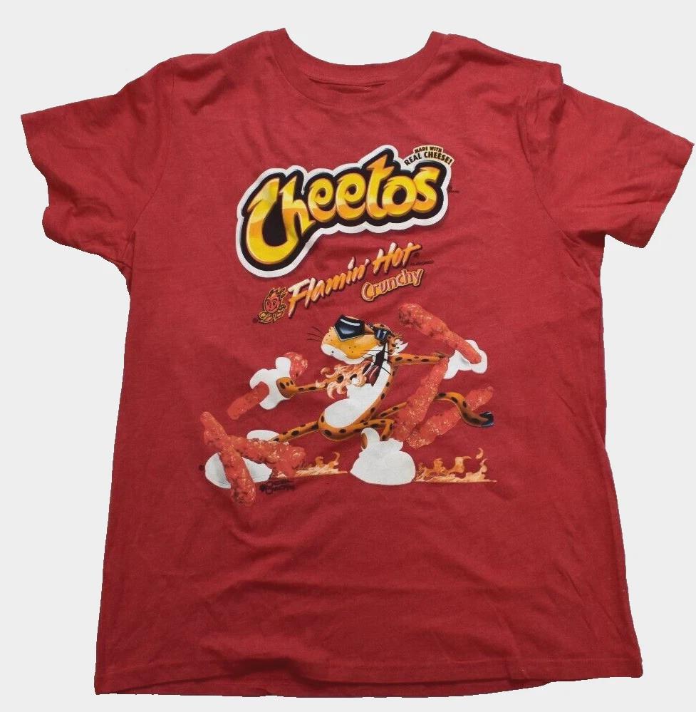 Cheetos Womens Flamin  Hot Cheetos Made With Real Cheese Shirt New XL 3XL