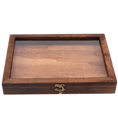 Cabilock 1-teilige Schmetterlings-Präsentationsbox mit Deckel, Holzkasten für Präparate