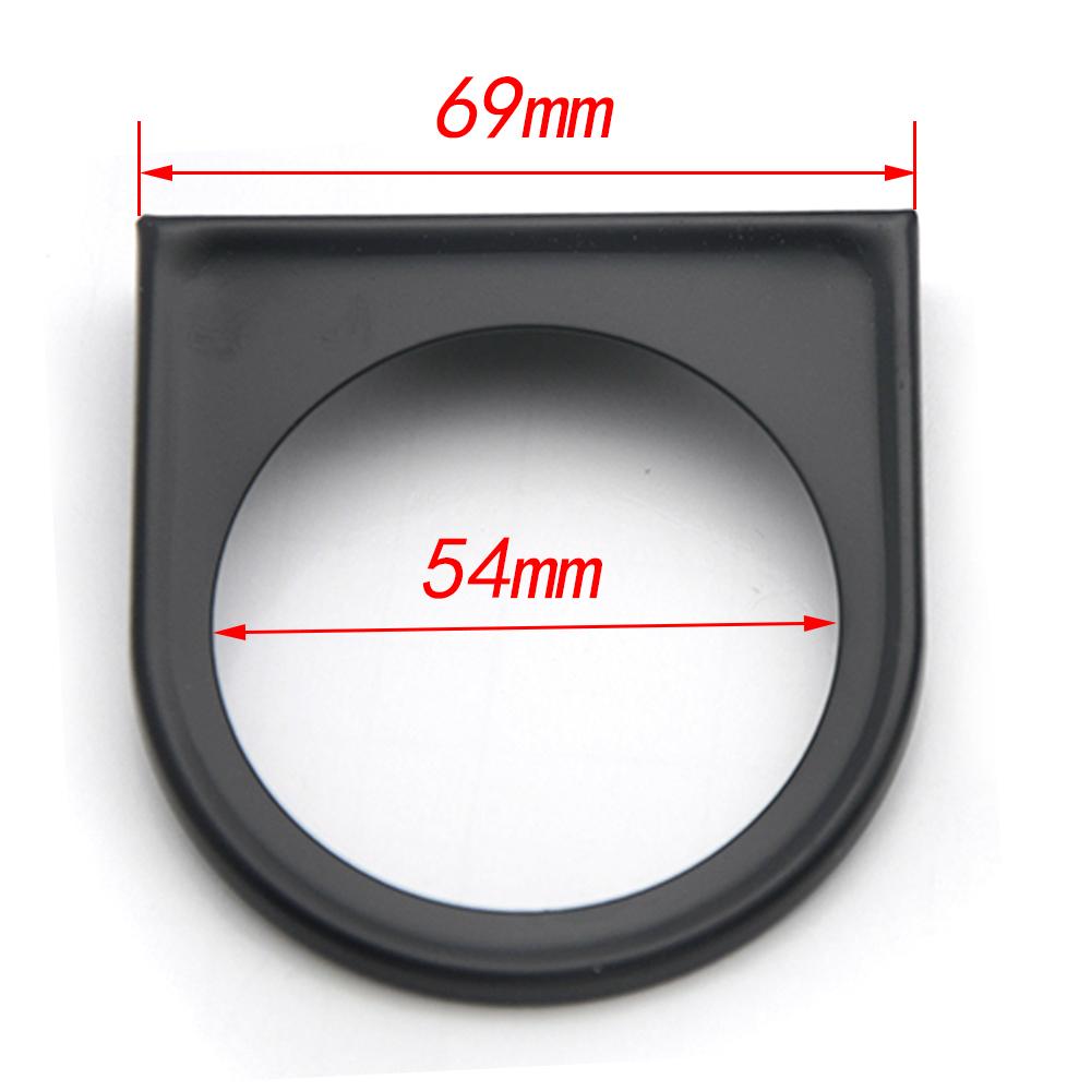 2' 52MM Black Water Temp/Oil Temp/Oil Press PSI/Oil Pressure KG/Volt/Ammeter/Fuel Level Gauge Car Meter with Bracket Pod Holder