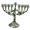 Traditional Menorah Candelabra Hanukkah Candleholder Candelstick for Holiday Sideboard Party