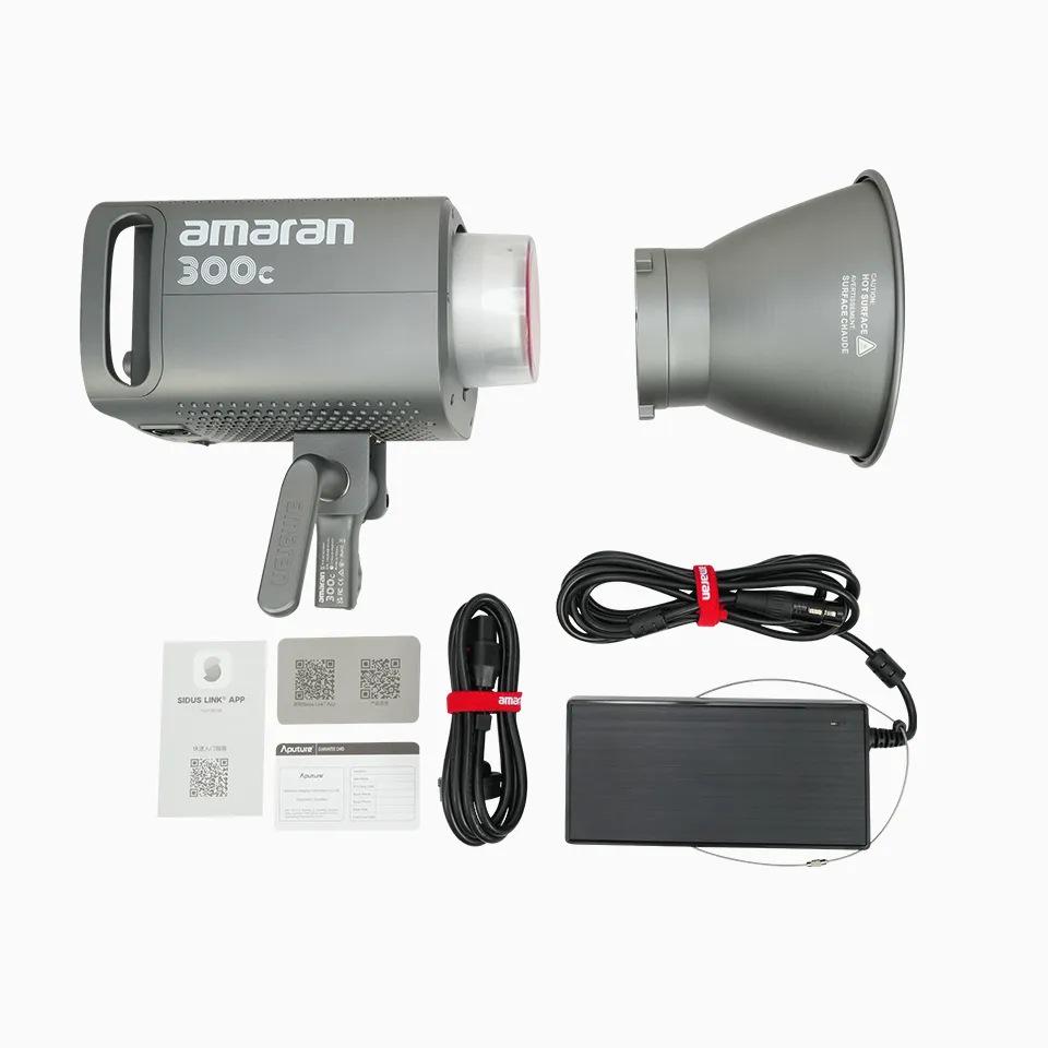 Aputure Amaran 300c Full-Color 300W Soft Spotlight for Video/Live Streaming.