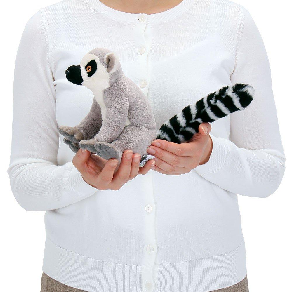 Carolata Lemur Plush Toy Realistic Animal Toy Doll Gift Present Birthday Christmas Present Ring-Tailed (Sitting Series/Soft Touch) (Twice Tested) /