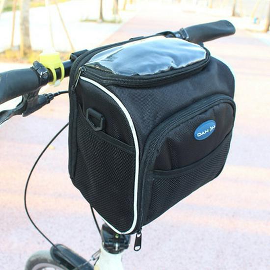 Dahong Foldable Bike Handlebar & Stem Bag - Front Mount for Road or Mountain Cycling
