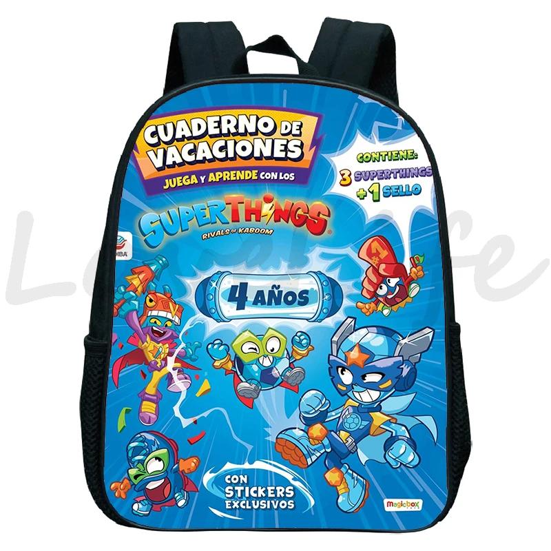 Superthings Neon Power Backpack for Kids Game Superzings Kindergarten Backpack Children Book Bag Boys Girls School Bags