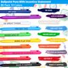 80 Pcs Inspirational Ballpoint Pen Bulk Motivational Quotes Pen Novelty Retractable Stylus Writing Pens Encouraging Black Gel In