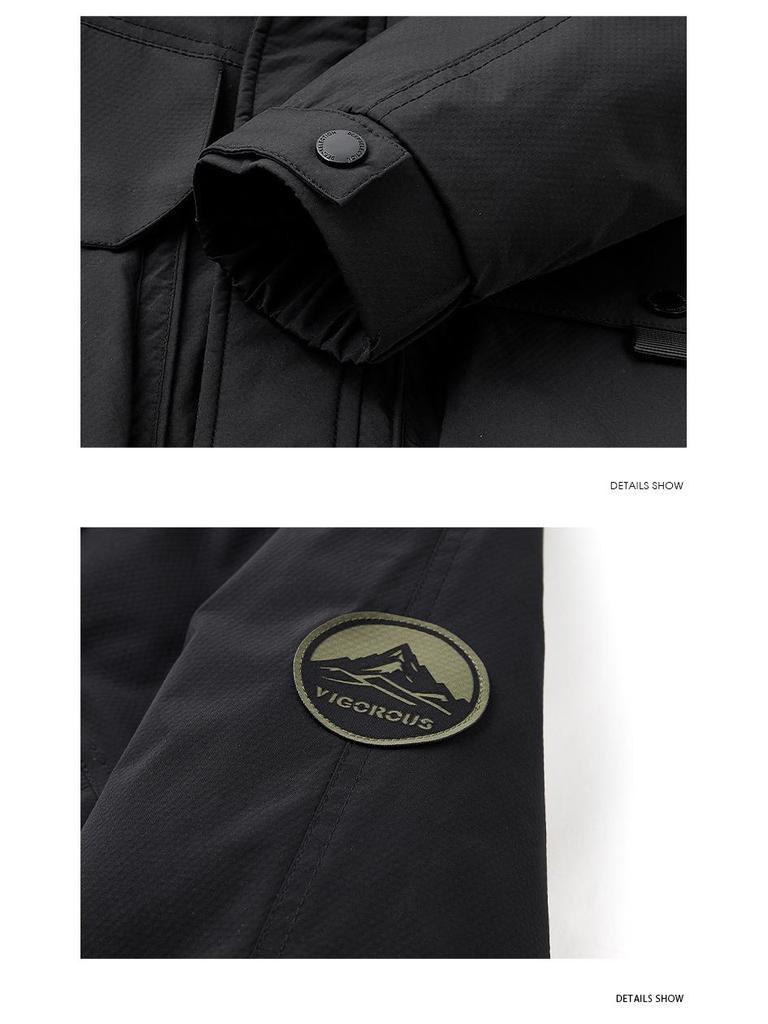 50% Down Hooded Ski Jacket - Trendy, Business Casual & Outdoor Warmth