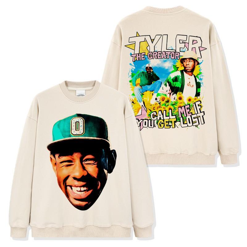 Tyler Creator Graphic Print Oversized T-Shirt Hoodie Sweatshirt Men Streetwear Casual Wear 2025