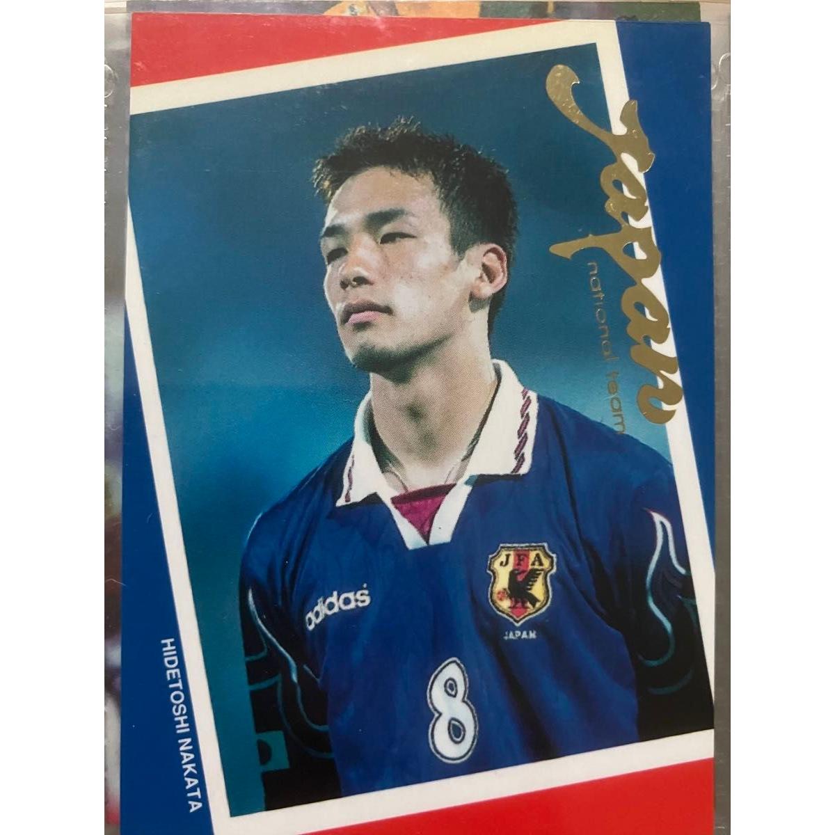 Used Hidetoshi Nakata Japan Soccer National Team Trading Card Hidetoshi Nakata