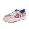Casual Multicolor Arcoíris Pato Mandarín Ins Zapatos Blancos para Mujer Nuevo Primavera y Verano Popular Superficie Plataforma Zapatos Deportivos de Tabla