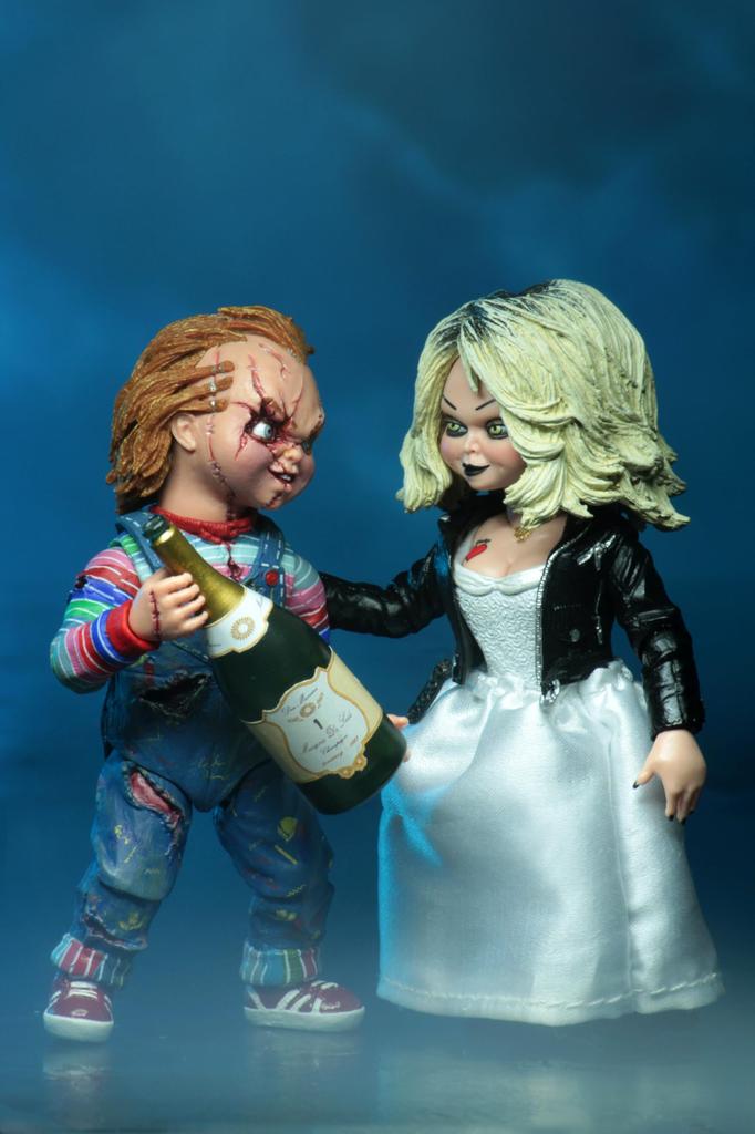 NECA Child's Play Bride of Chucky Tiffany & Chucky 2-Piece Set 10cm Action Figure