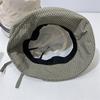 Spring and Summer Plaid Crimped Bucket Hat Women's Big Eaves Quick-drying Sunshade Sunscreen Basin Hat
