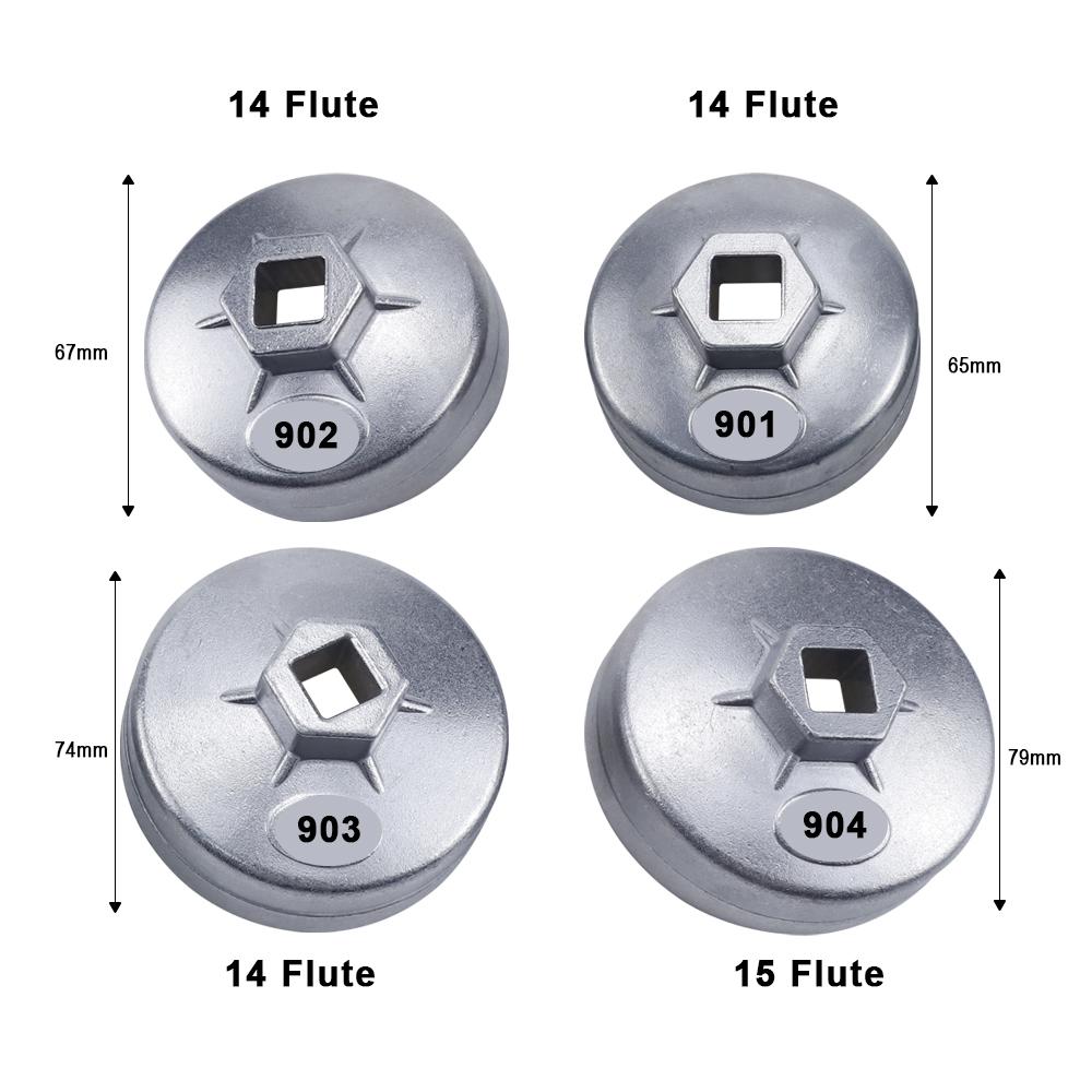Ölfilterschlüssel Kappe Abzieher Werkzeug 65mm 67mm 74mm 14-15 Zacken Aluminium 901 902 903 904 Für Toyota Bmw VW Hyundai Jeep