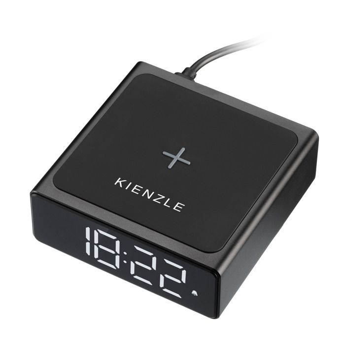 Réveil Numérique - KIENZLE - Chargeur Sans Fil - 2 Alarmes - Fonction Snooze - Luminosité Réglable