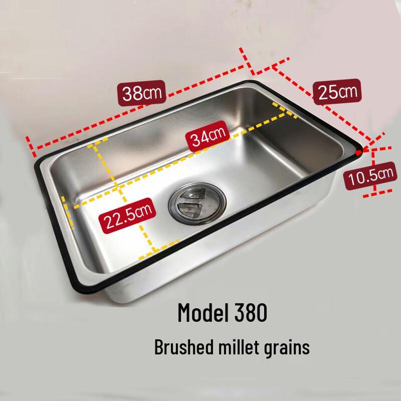 ZISIZ Stainless Steel Deep Basin-in-Basin Kitchen Sink