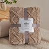 Velvet Coral Fleece Jacquard Blanket - Thickened and Soft Household Gift Blanket