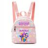 Kpop Synthetic Leather School Backpack for Girls Lightweight Candy Color Campus Bag