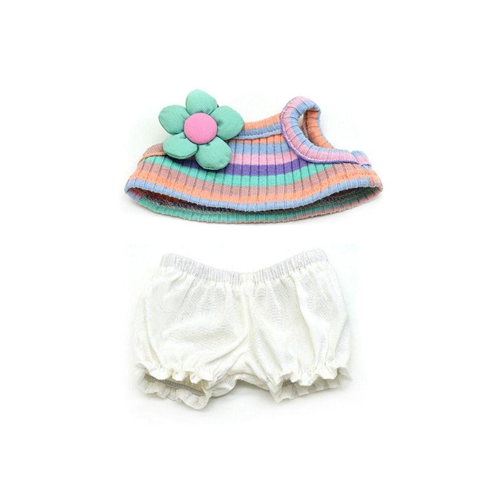 Dress Game Summer Outfit Miniature Sling Trousers 20cm Doll Clothes Dolls Accessories 3D Flower