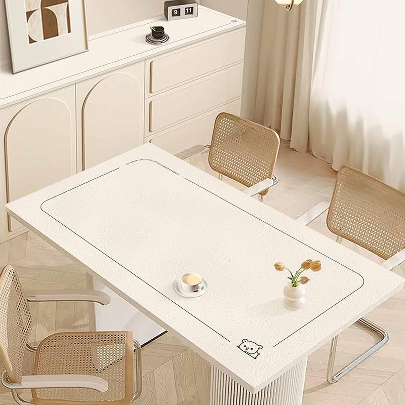 Small Fresh Dining Table Mat, Simple And Light Luxury Table Mat, Coffee Table Mat, Waterproof And Oil-Proof, Leave-In Washable, Erasable And