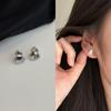 S925 Silver Stud Earrings Women's Ear Hole Earrings Niche Design Earbone Studs High-end Earrings