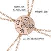 Set di gioielli da 4 pezzi Migliori Amici Per Sempre Collana Sole Luna Nuvola Stella Amicizia