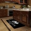 1 Piece Black Kitchen Floor Mat Bathroom Carpet Living Room Rug Bedroom Rug Entrance Mat Washable Non-Slip Carpet Room Decor