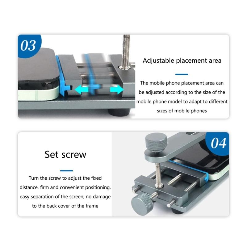 Mobile LCD Screen Separator Tool for Quick and Easy Phone Screen Removal Without Heating Quick Removal Clamping