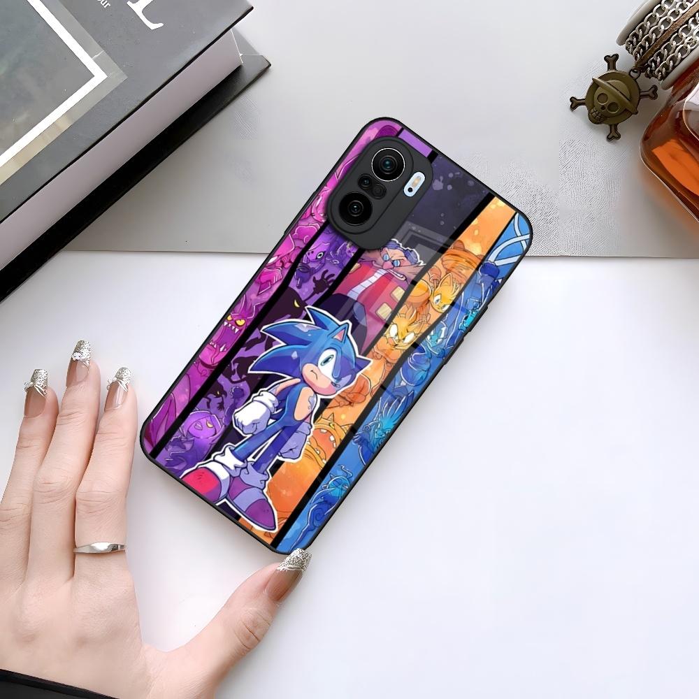 

Cartoon Hedgehog S-Sonics Phone Case for Xiaomi 15 14 13 12 Mi 11 Pro ultra Lite glass Cover Xiaomi Mi 11 Lite 5G