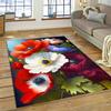 HD Pretty Flower Daisy Rose Chrysanthemum Carpet Rug for Home Living Room Bedroom Sofa Doormat Decor,Kids Area Rug Non-slip Mat
