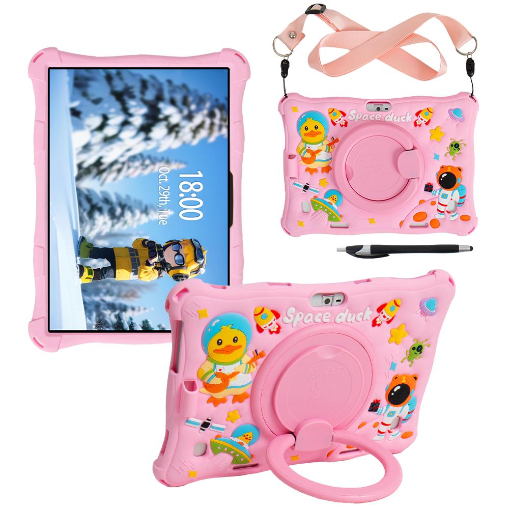 24cm*17cm Universal Tablet 10.1 Case Soft Silicone For 10 10.1 Cartoon Rotating Android Tablet PC Silicone Inch Soft Case
