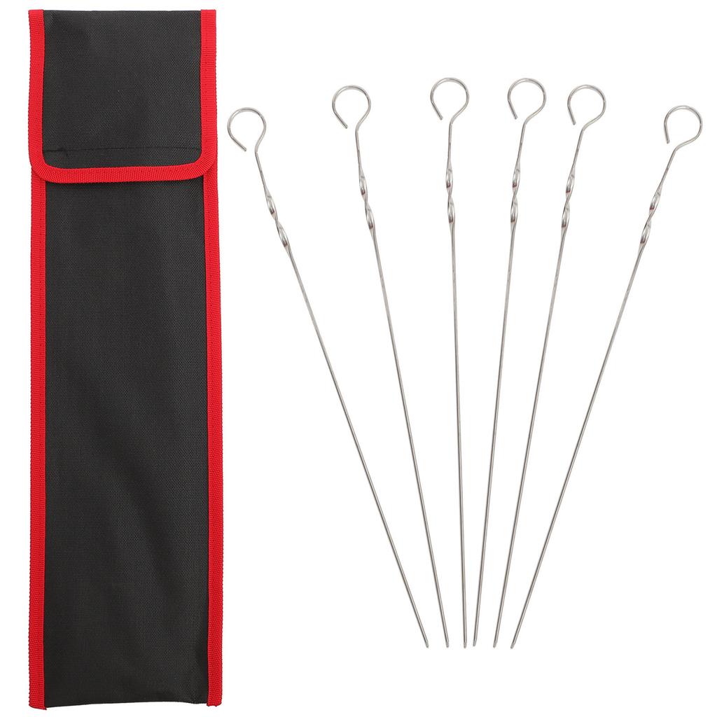 1Pcs Portable Skewer Storage Bag Waterproof Oxford Cloth Bbq Stick Organizer Camping Hiking Barbecue Skewer Storage Pouch