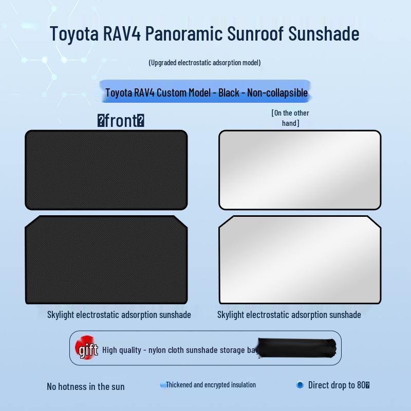 Sunshade for Toyota RAV4 Sunroof: Heat Insulation, Sun Protection, Privacy Blinds