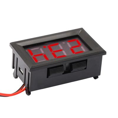 Two Wire 0.56 Inch Three Digit Display Voltmeter DC 4.5-30V Red Display  Mini LED Digital  Voltmeter