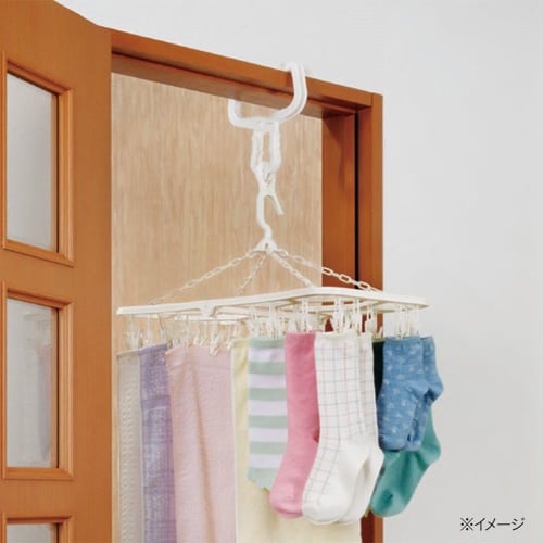 CAINZ Indoor Drying Hanger Catch, Width 14.2cm, Depth 1.8cm, Height 23cm, Fits Door Frames, Sliding Doors, Indoor Drying, Laundry Accessories, Clothes
