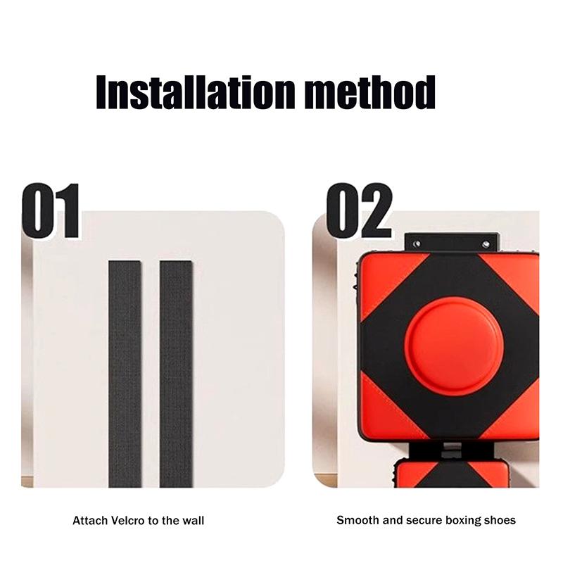 Adjustable Wall Punching Leather Pad Boxing Target Blocking Wall-Mounted Taekwondo Training Sandbags Fighting Gear Room Home Use