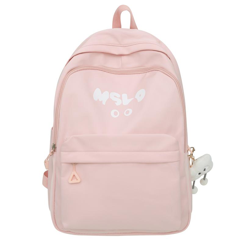 Letter Print Women's School Bag Large Capacity Backpack Student Travel Backpack