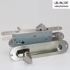 Brushed Stainless Steel Recessed Sliding Door Hook with Oval Hidden Pull Handle for Interior Doors