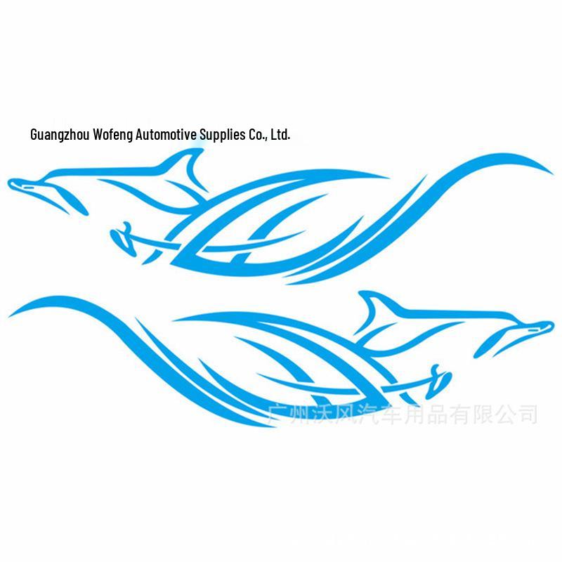 Universal Shark Car Sticker - Cartoon Animal Decal D390