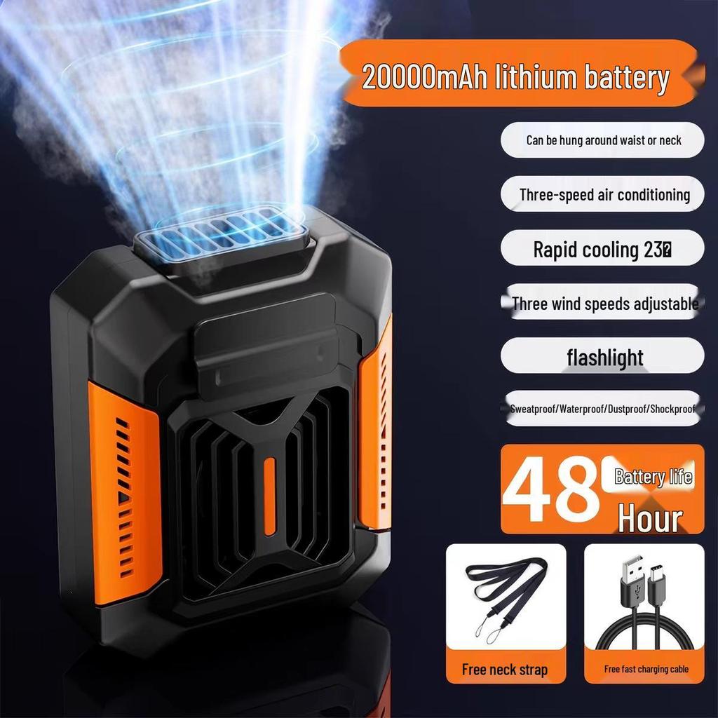 2026 Wearable Waist Clip Fan & Power Bank: Portable Air Conditioner for High-Temperature Work