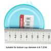 1Pc 27G 7cm 16 Colour Soft Silicone Heat Insulated Cup Sleeve Antiskid Grain Stripes Non-slip Wraps Glass Odorless Anti Slip
