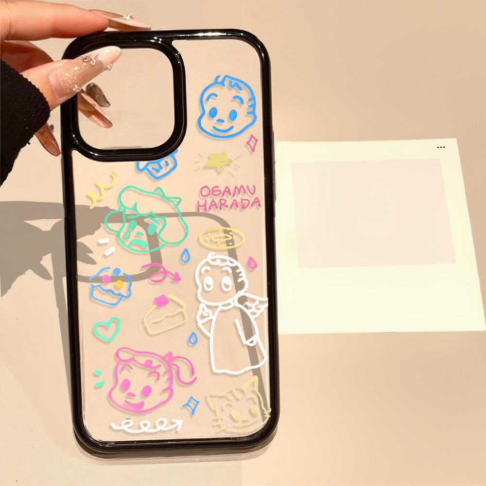 Acrylic Phone Case For iPhone 11 13 16 ProMax Case iPhone 13 14 15 ProMax 12 13 ProMax Case Samsung A55 A05S A54 A06 S22 A15 S23 A12 A22 A52S Cartoon